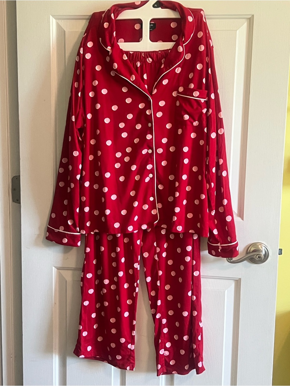kate spade Red and White Polka Dot  Pajama Set